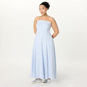 The Drop Women's Carlota Strapless Linen Maxi Dress